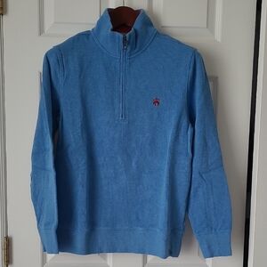 Brooks Brothers Light Blue Zip-Up Sweater
